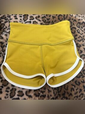 Tiger Friday Child Medium Dance Shorts Yellow Muted Gold